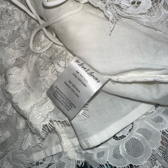 For Love And Lemons White Lace-Up Blouse - Picture 10 of 13